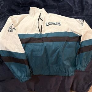 Eagles Women's Teal and White Jersey Top